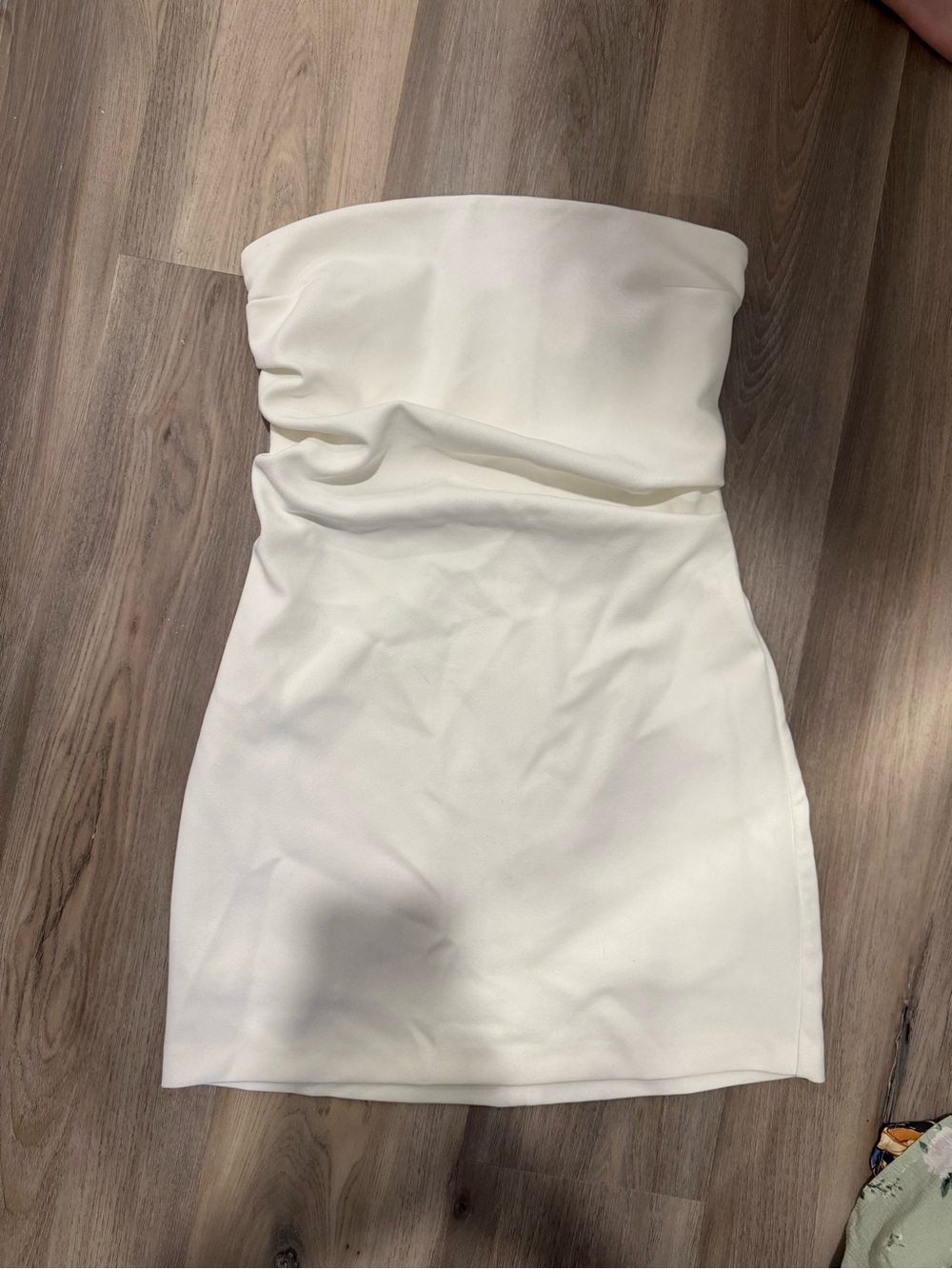 Strapless White Bodycon Dress